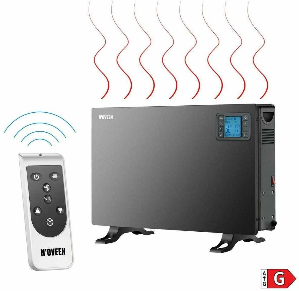 Oem CH7100 LCD SMART Juodas N'OVEEN konvektorius šildytuvas