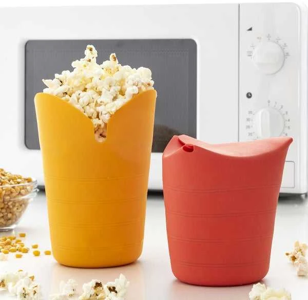 „InnovaGoods“ sulankstomas silikoninis spragėsių gamintojas „InnovaGoods Popbox“ (2 vnt.)