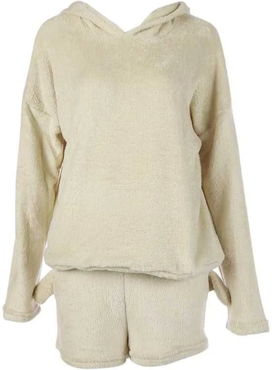 Moteriška šilta pižama su gobtuvu, XL