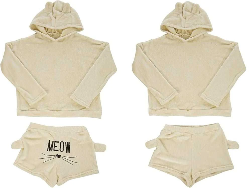 Moteriška šilta pižama su gobtuvu, XL