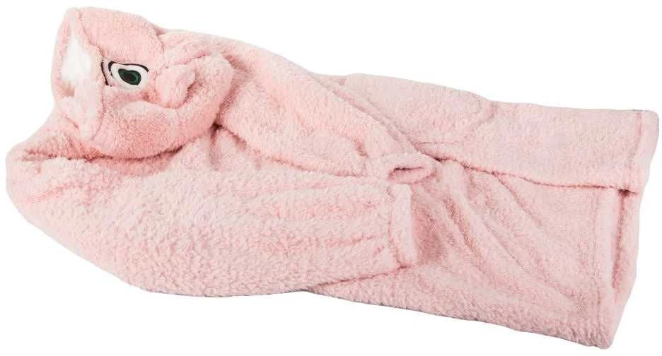Šiltas oversize XL pledas su gobtuvu, rožinė