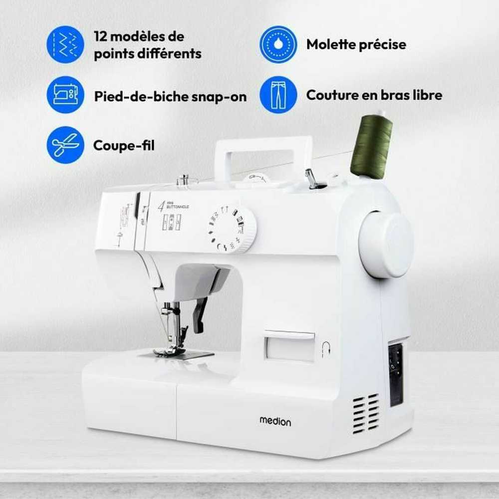 Siuvimo mašina Medion LIFE® MD11179 Nähmaschine SM70 baltas