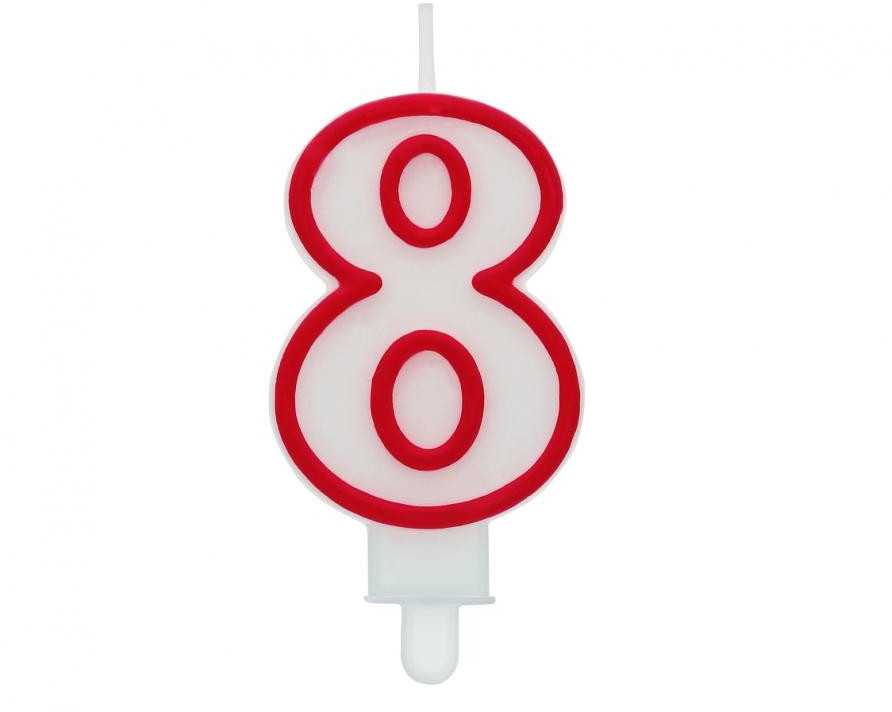 Gimtadienio žvakė numeris 8 GODAN