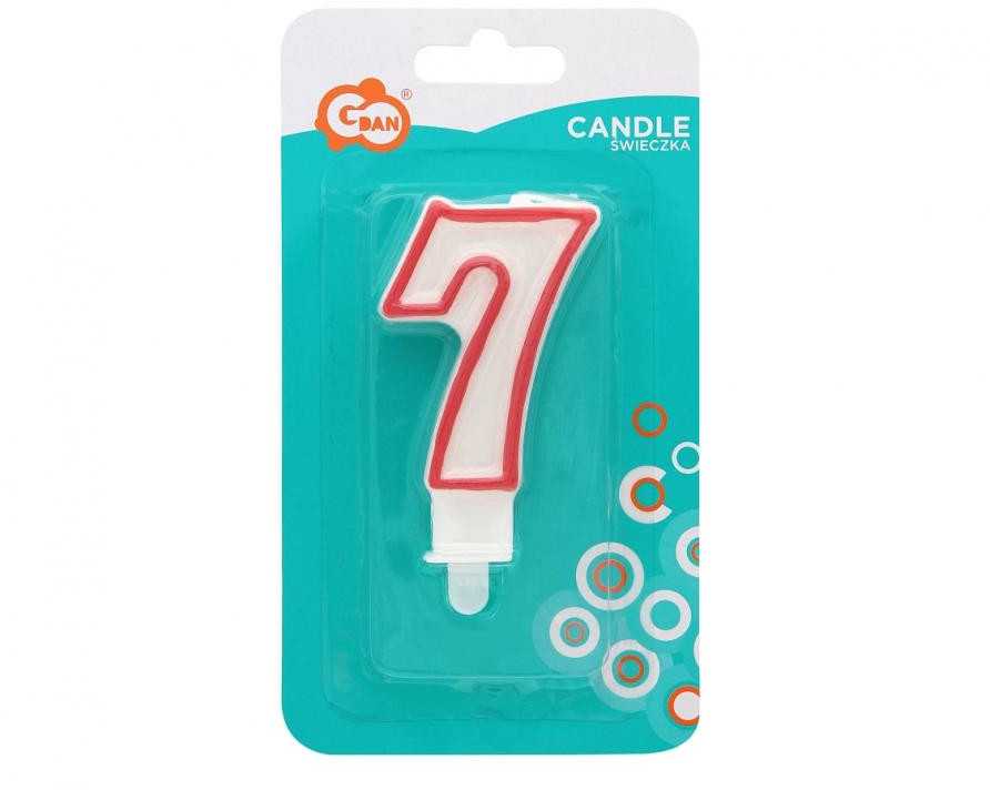 Gimtadienio žvakė numeris 7 GODAN