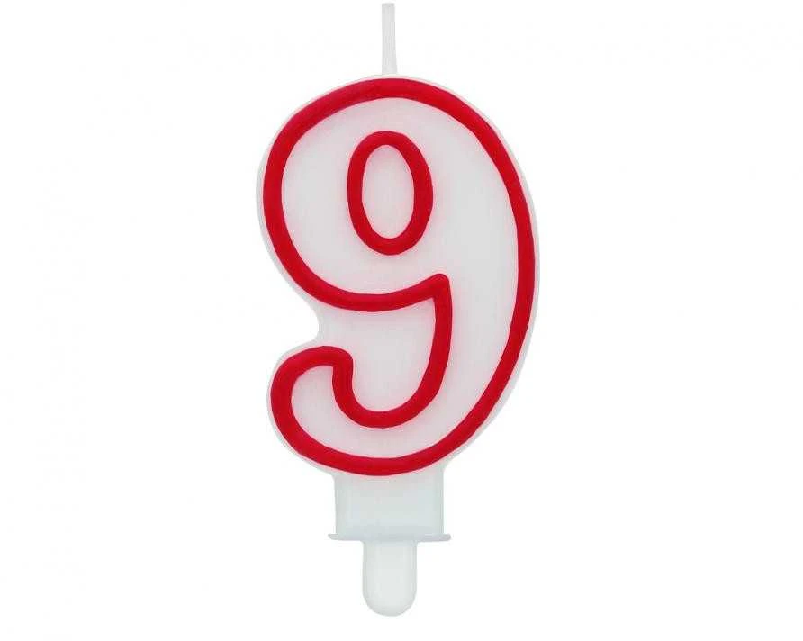 Gimtadienio žvakė numeris 9 GODAN PF-SCC/9