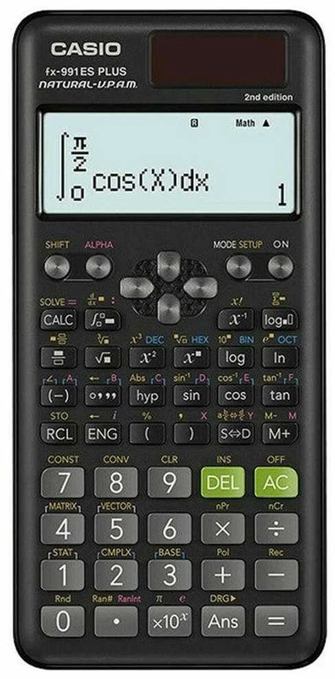 Casio FX-991ESPLUS-2 skaičiuotuvas su skaitmeniniu ekranu