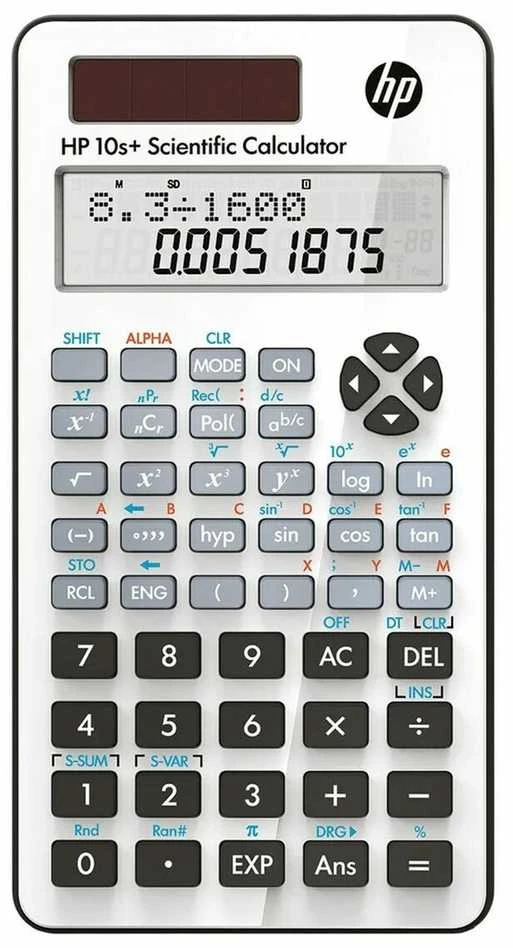 HP skaičiuotuvas mokslinis biuras HP 10SPLUS/INT BX, 240 funkcijų, 147x77x24mm, baltas
