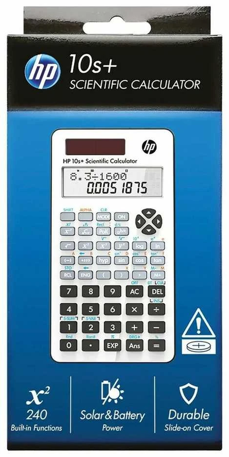 HP skaičiuotuvas mokslinis biuras HP 10SPLUS/INT BX, 240 funkcijų, 147x77x24mm, baltas