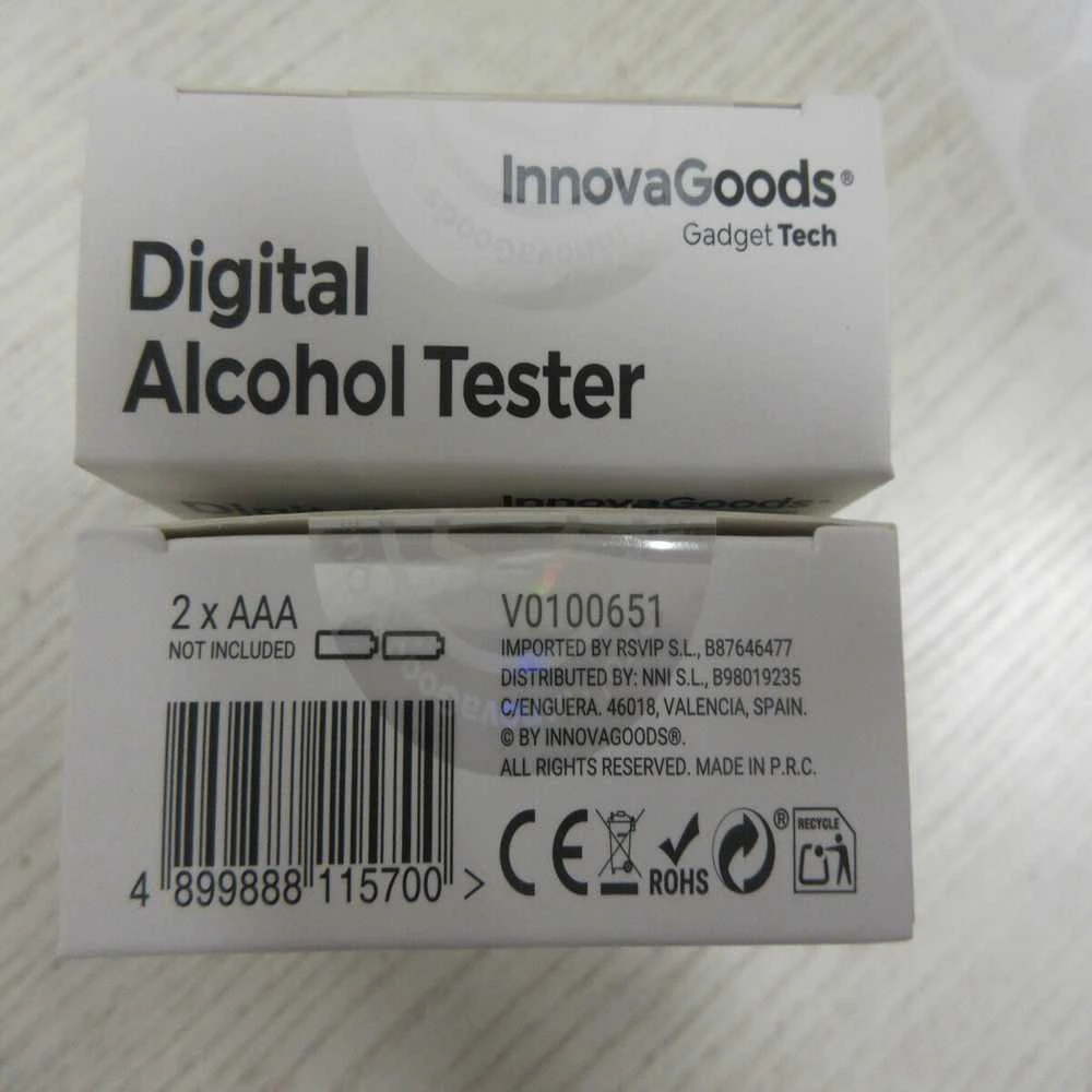 Alkotesteris Skaitmeninis alkoholio matuoklis InnovaGoods