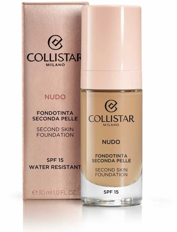 Collistar Nudo Fondo De Maquillaje Segunda Piel Spf15 3n-Naturale, 30 ml