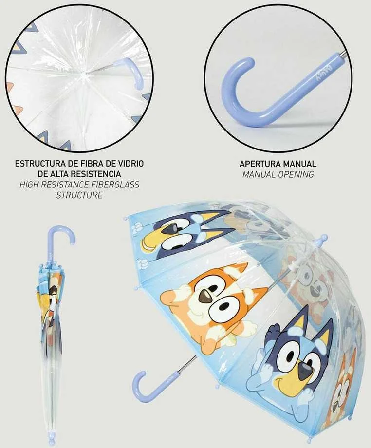 CERDÁ Bluey manual bubble umbrella