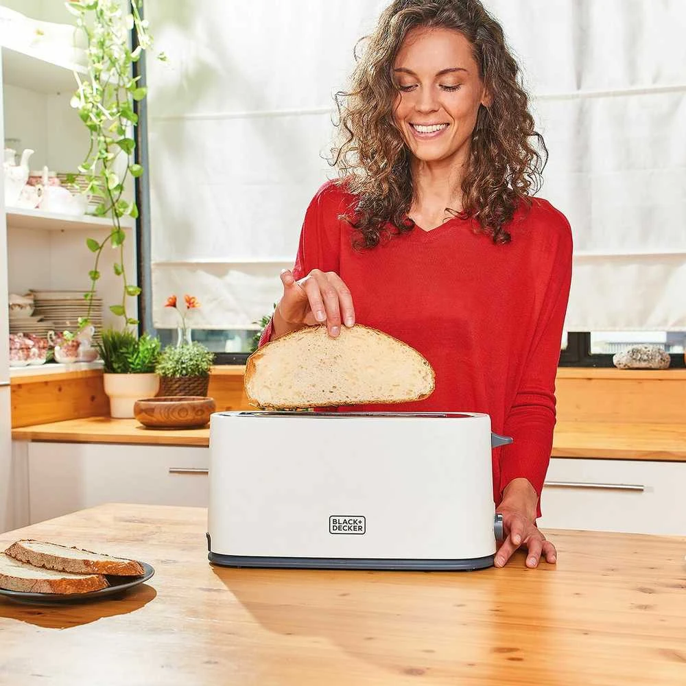 Skrudintuvas Black & Decker juodas+decker Toaster Juodas & Decker BXTO1001E (1000W)