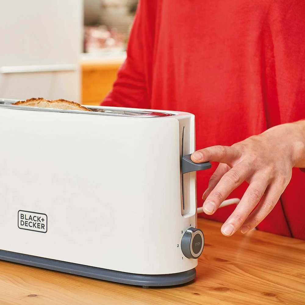 Skrudintuvas Black & Decker juodas+decker Toaster Juodas & Decker BXTO1001E (1000W)