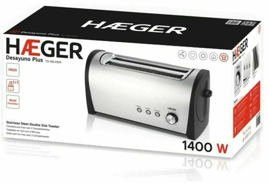 Haeger TO-14D.010A Pusryčių skrudintuvas Plus 1400W