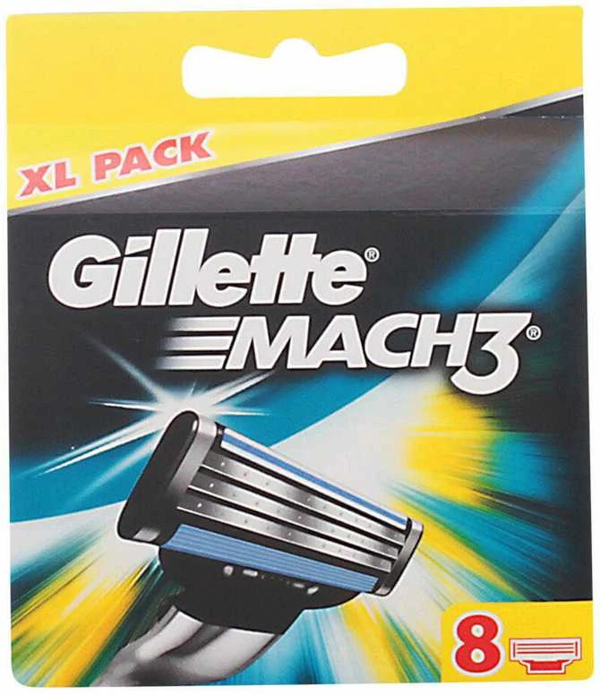"Gillette Mach3" papildymas 8 vienetai