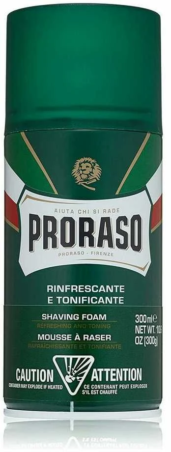 Proraso Green Line Shaving Foam Gaivinančios skutimosi putos, 300 ml