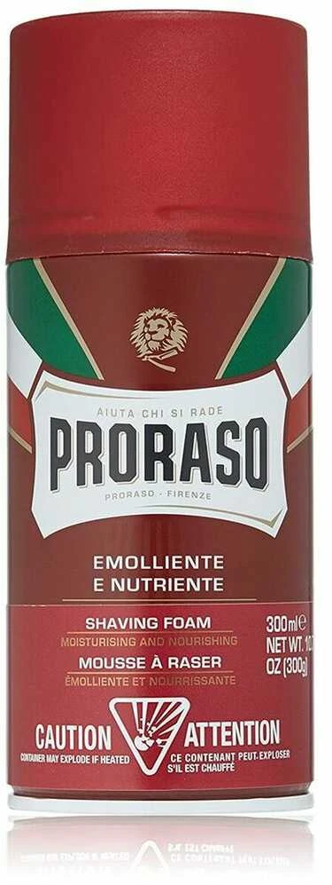 Proraso Red Line Shaving Foam Odą minkštinančios skutimosi putos, 300 ml
