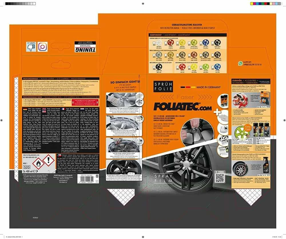 Foliatec Sprayfolie antracit metallic 2x400ml