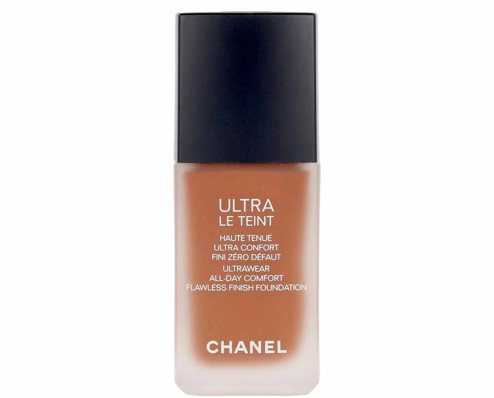 Chanel Ultra Le Teint Flawless Finish Fluid Foundation ilgai išliekanti tobulinanti kreminė pudra, matinis švytintis efektas, atspalvis: BR152, 30 ml