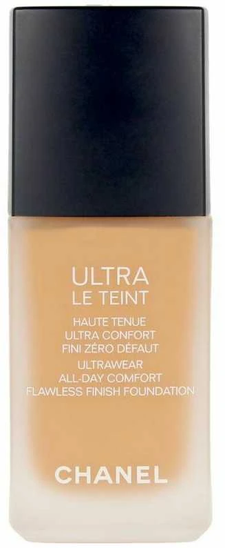 Chanel Ultra Le Teint Flawless Finish Fluid Foundation ilgai išliekanti tobulinanti kreminė pudra, matinis švytintis efektas, atspalvis: BD91, 30 ml