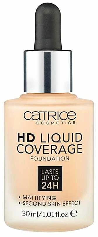 Catrice Hd Liquid Coverage Foundation Lasts Up Tp 24h 030 Sand rusvai gelsvas Makiažo pagrindas 30ml