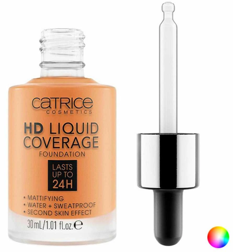 Catrice Hd Liquid Coverage Foundation Lasts Up Tp 24h 030 Sand rusvai gelsvas Makiažo pagrindas 30ml