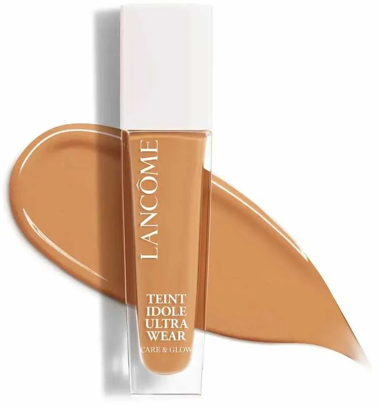 „Lancome Teint Idole Ultra Wear Care & Glow“ maitinamasis ir drėkinamasis skystas makiažo pagrindas SPF25 405W 30ml