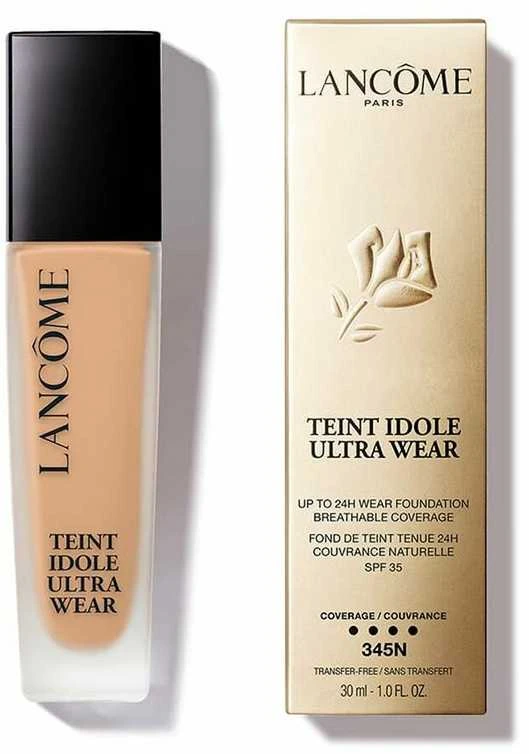 „Lancôme“ matinis makiažo pagrindas SPF 35 „Teint Idole Ultra Wear“ (makiažo pagrindas), 30 ml, 345N - 045 Sable rausvas gelsvas