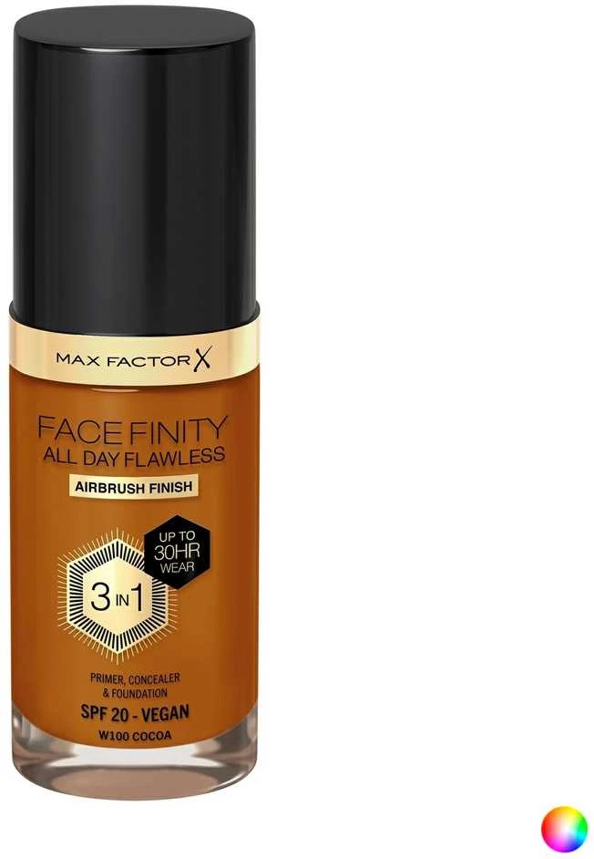 "Max Factor Facefinity 3 in 1" maskuoklis ir makiažo pagrindas Spf20 75 Golden 30ml