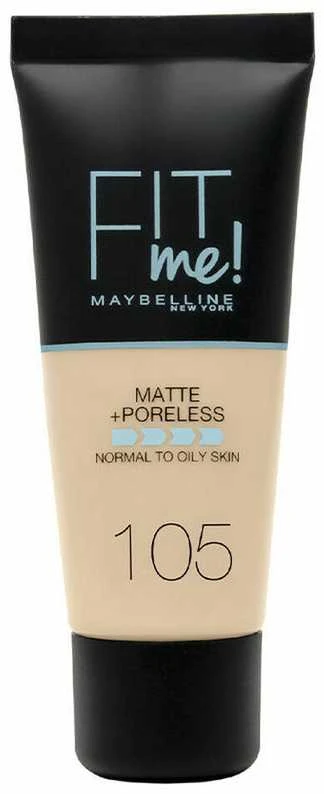 Makiažo pagrindas Maybelline Fit Me Matte+Poreless (105 Natural Ivory) 30ml