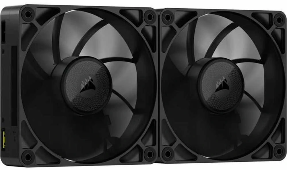 Corsair iCUE LINK RX140 MAX Series, PWM korpuso ventiliatorius 2er Pack – 140mm, juodos spalvos