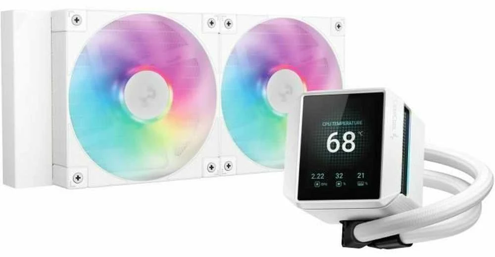 Silentiumpc K Cooler Wasserkühlung DeepCool MYSTIQUE 240 Baltas ARGB