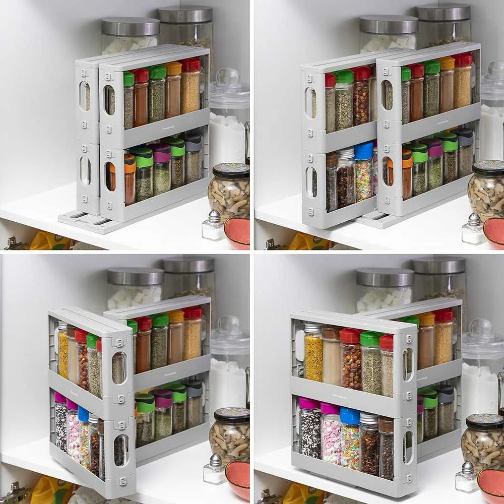 InnovaGoods ištraukiamas ir pasukamas Lentyna InnovaGoods Rispick prieskonių organizatorius