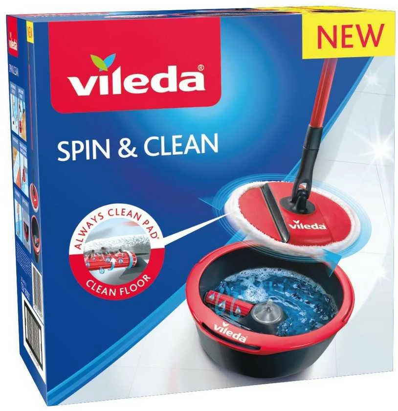 Grindų valymo rinkinys VILEDA Spin & Clean