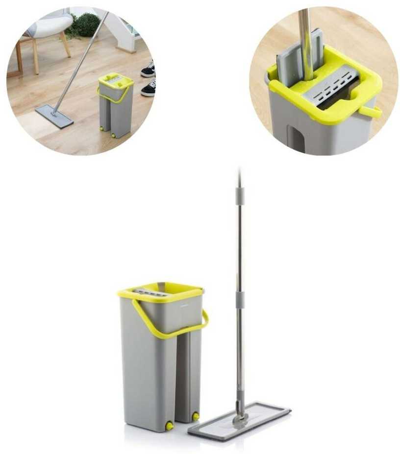 Šluota su dvigubo veikimo kibiru InnovaGoods