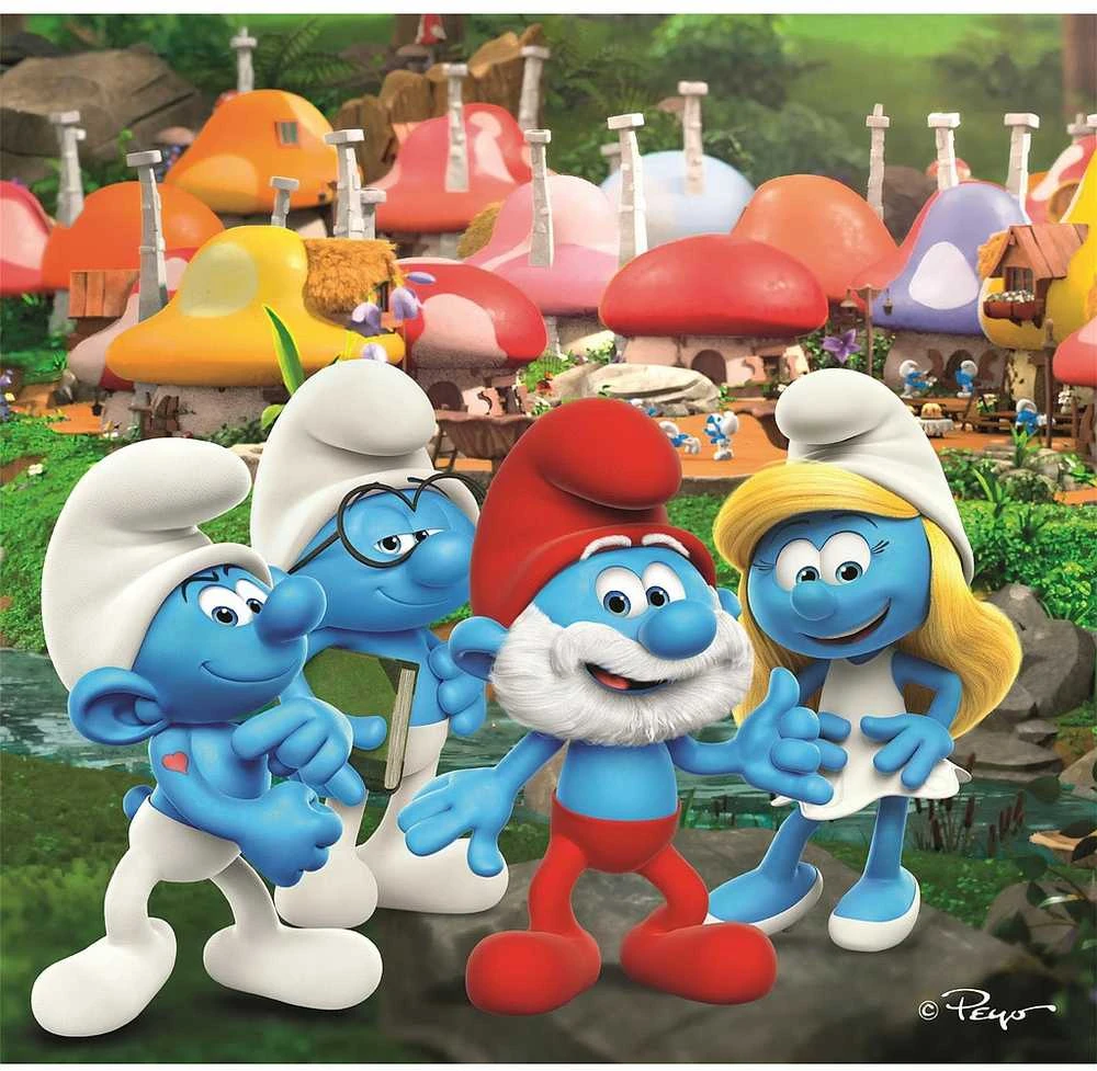 Dėlionė Clementoni The Smurfs puzzle 3x48pcs