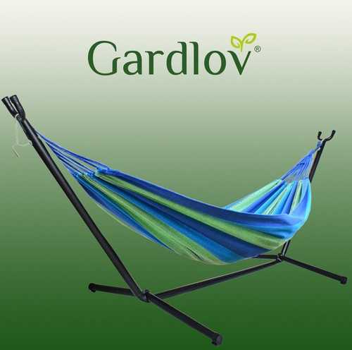 Lauko baldų komplektas Sodo hamakas 200x150cm su rėmu