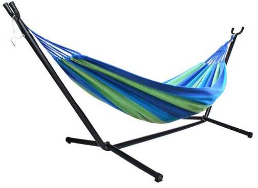 Lauko baldų komplektas Sodo hamakas 200x150cm su rėmu