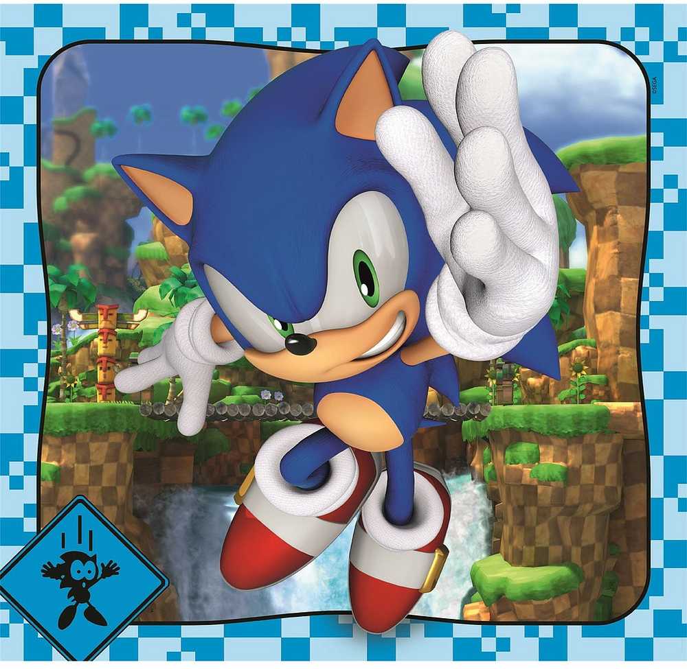 Clementoni Dėlionė 3x48 vnt. - Sonic
