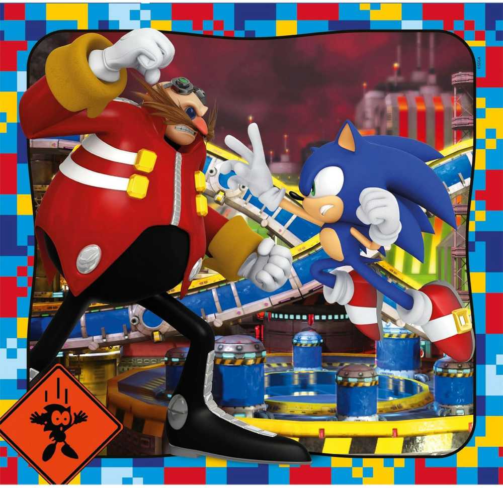Clementoni Dėlionė 3x48 vnt. - Sonic