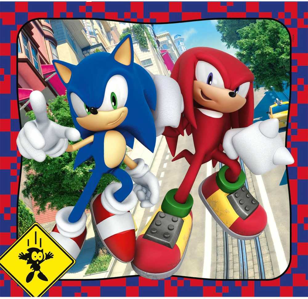 Clementoni Dėlionė 3x48 vnt. - Sonic
