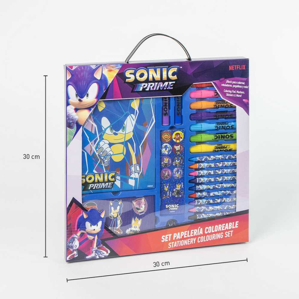 CERDÁ Sonic Prime colouring stationery set