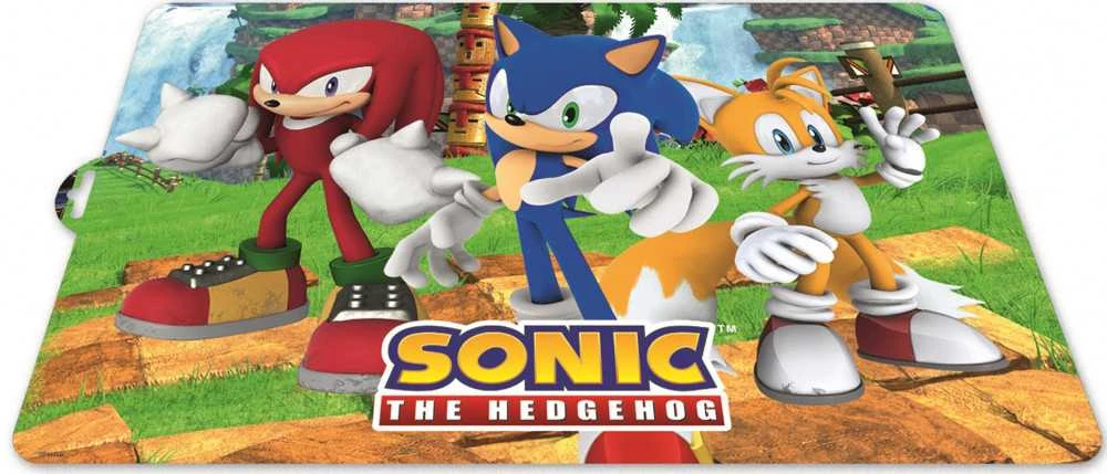 Sonic Ežiuko padėklas ant stalo