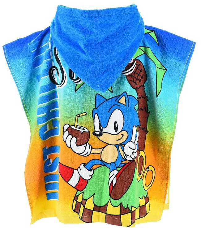 Sonic the Hedgehog paplūdimio rankšluostis pončas 55x110 cm