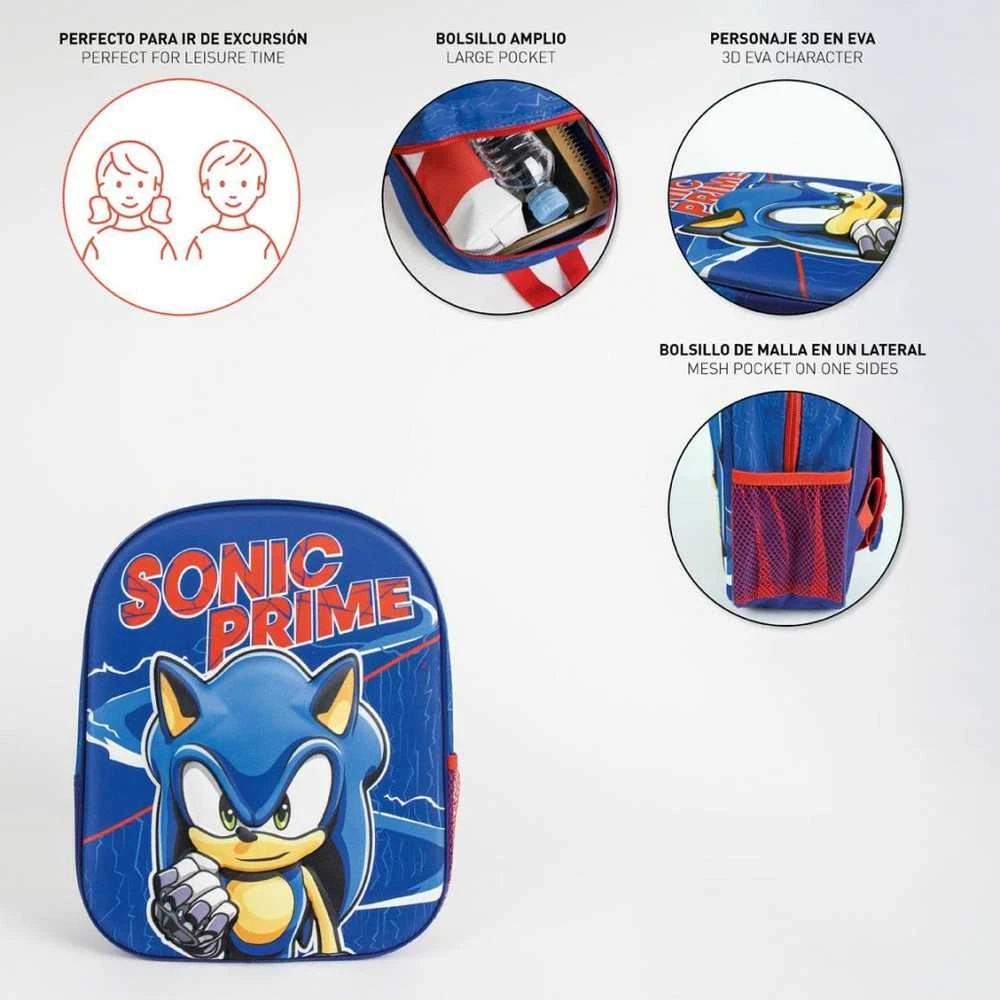 „Sonic the Hedgehog Prime 3D“ kuprinė, krepšys 31 cm