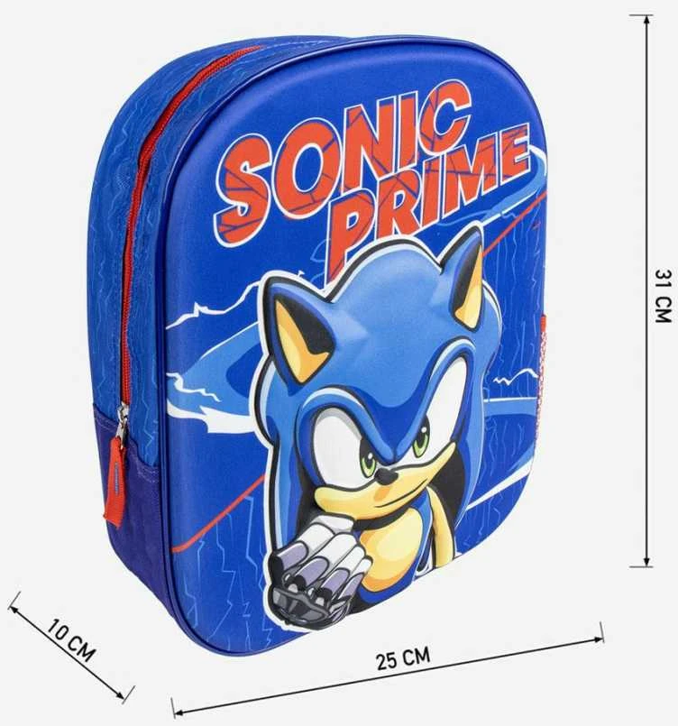 „Sonic the Hedgehog Prime 3D“ kuprinė, krepšys 31 cm