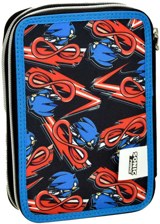 „Sonic the Hedgehog Prime“ „Sonic the Hedgehog“ pieštukų dėklas, užpildytas 2 aukštais