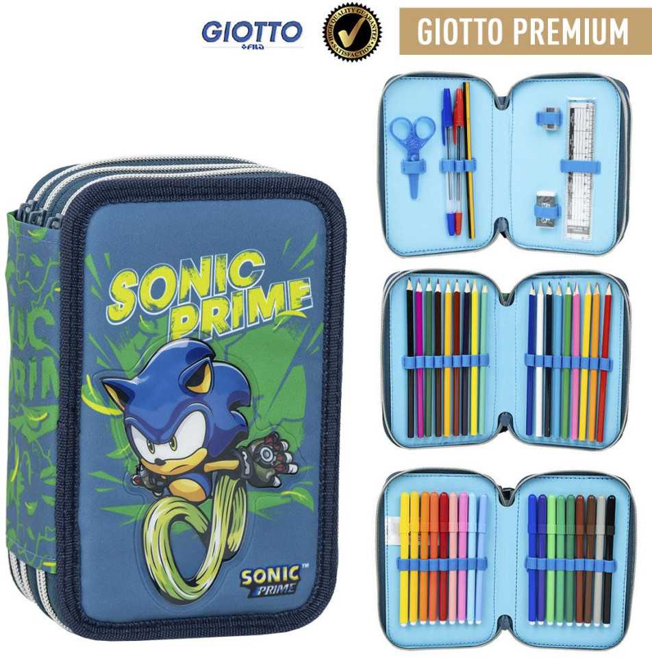 CERDÁ Sonic Prime triple pencil case