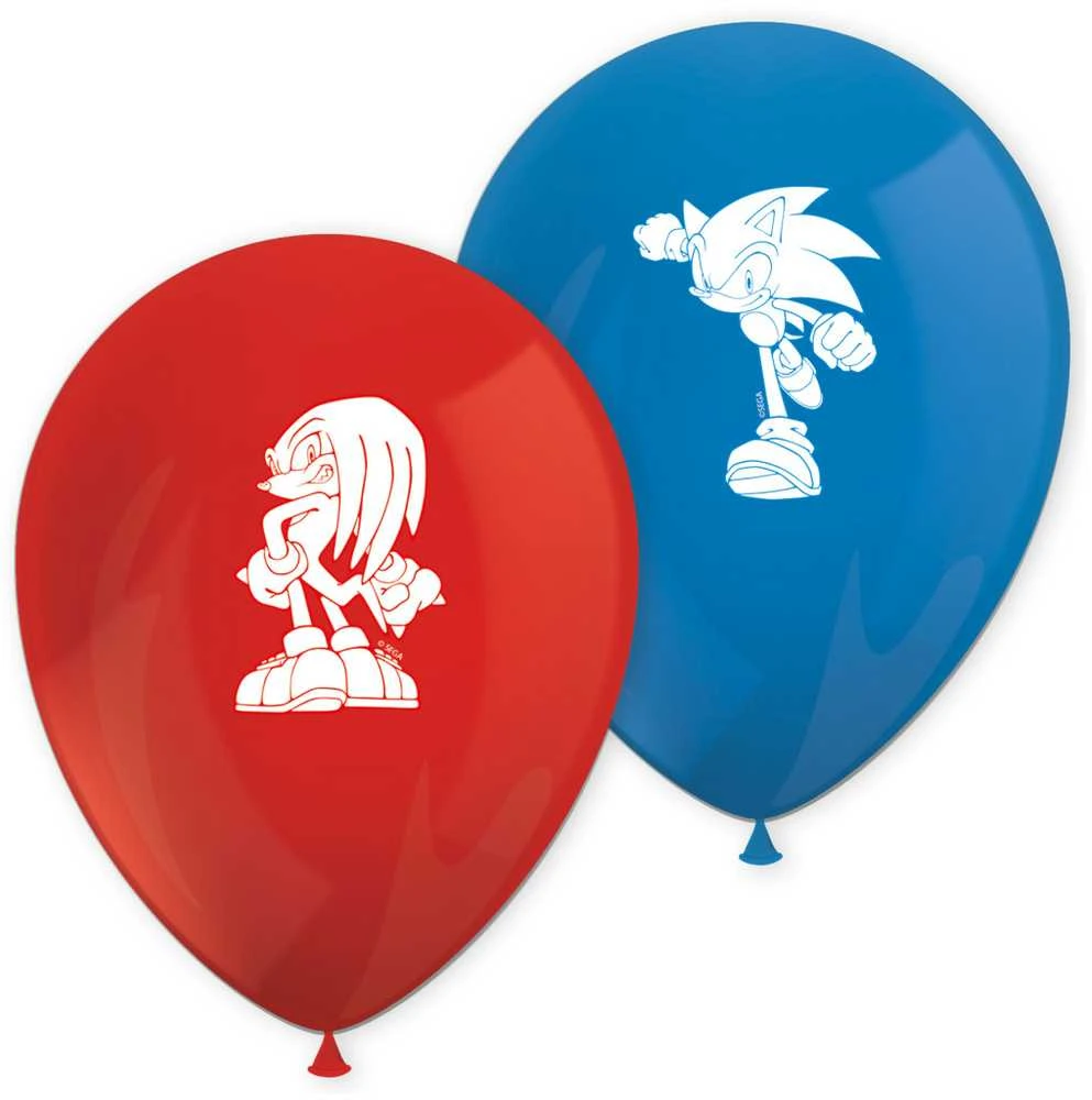 „Globos Europe Bv“ „Sonic Speed“ balionai, 8 vnt.