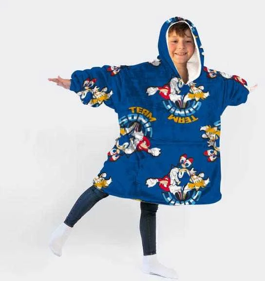 Sonic the Hedgehog Sonic the Hedgehog nešiojama pliušinė vilnonė antklodė, pončas